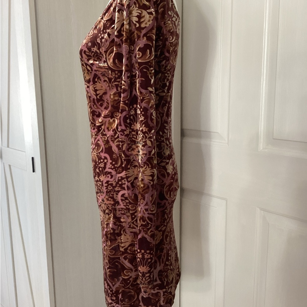 Lucky Velvet Burnout Dress Sz Sm - Picture 4 of 10
